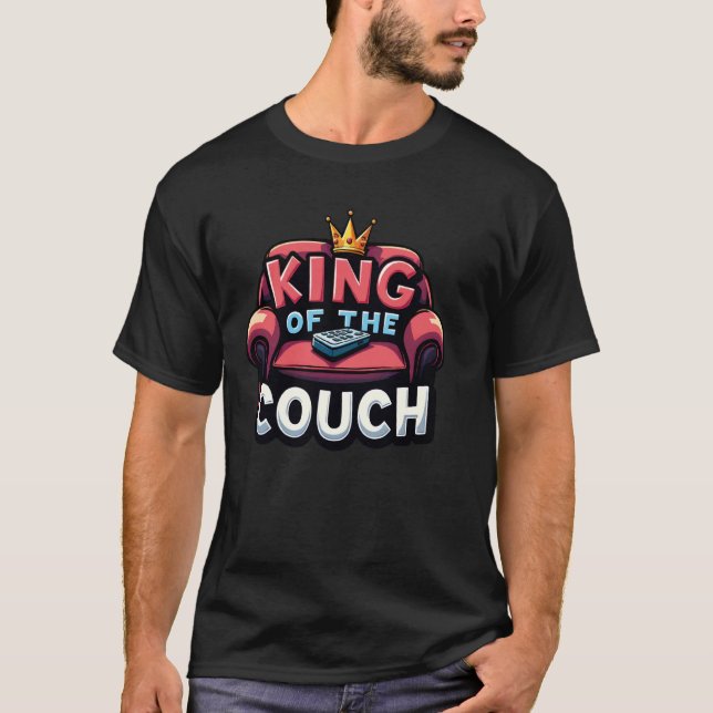 Fars dag present Kung på soffan T Shirt (Framsida)