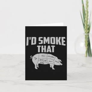 Fars dag present pappa grill Jag skulle röka den B Kort