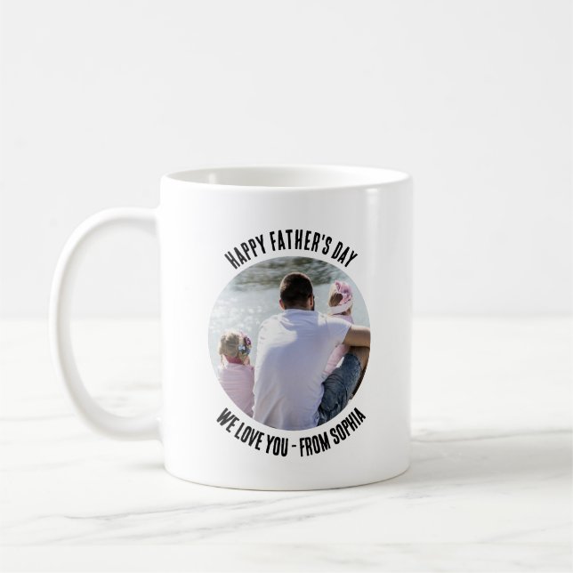 Fars dag-present till honom, anpassad bild kaffemugg (Vänster)