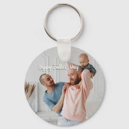 Fars dag-present till pappa | Anpassad bild & namn Nyckelring