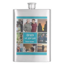 Fars dag-present till pappa | Anpassad bild och na Fickplunta