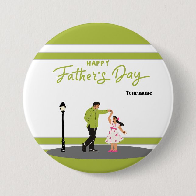 Fars dag-present till pappa | Anpassad bild och na Knapp (Framsida)