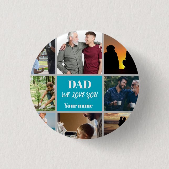 Fars dag-present till pappa | Anpassad bild och na Knapp (Framsida)