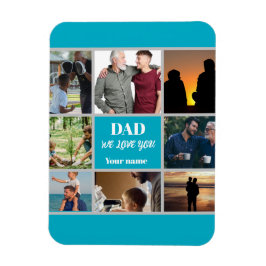 Fars dag-present till pappa | Anpassad bild och na Magnet