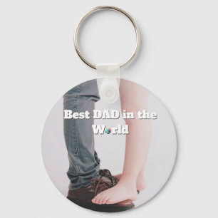 Fars dag-present till pappa - Bästa pappa i världe Nyckelring