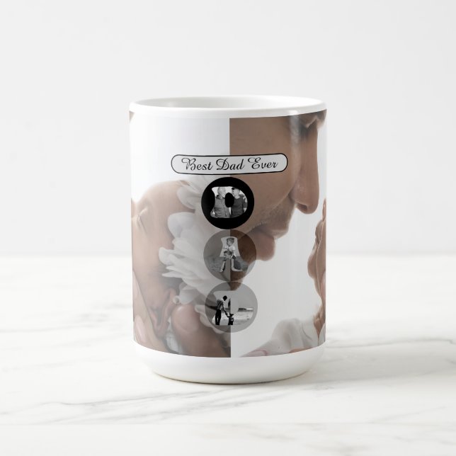 Fars dag-present till pappa - Bästa pappa någonsin Kaffemugg (Center)