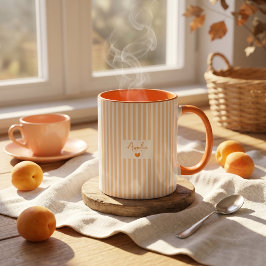 Fars dag-present till pappa Orange-ränder Mugg