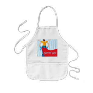 Fars dag-present till pappas superskjorta Apron Barnförkläde
