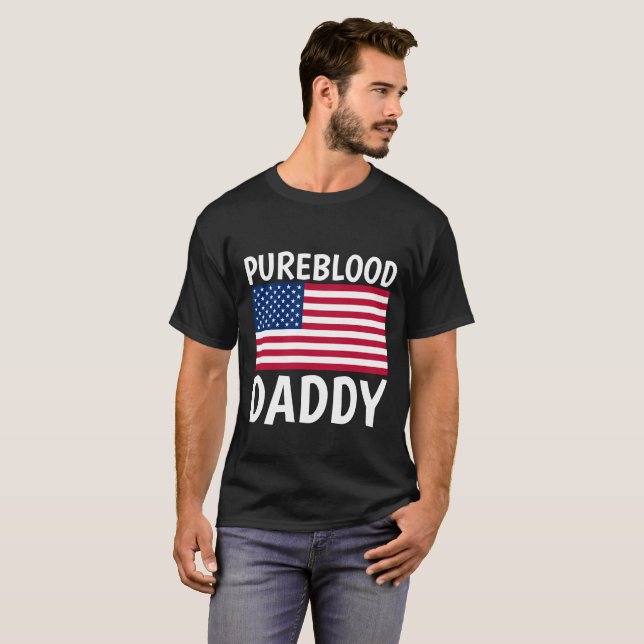 FARS DAG PUREBLOOD DADDY PAPPA T-SHIRTS (Hel framsida)