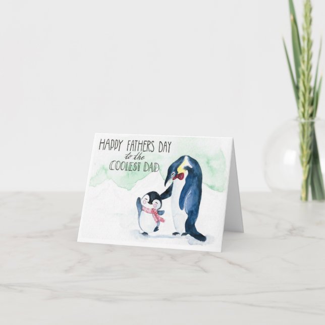 Fars dag räcker det målade kortet tack kort (Framsida)