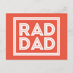 Fars dag - Rad Pappa Vykort