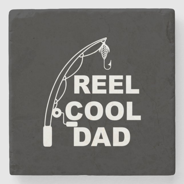 Fars dag Reel Coola Pappa Stenunderlägg (Framsidan)