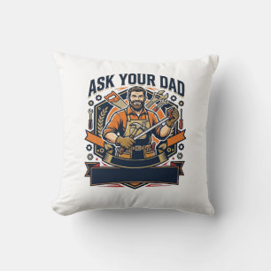 Fars Dag Reparation Pappa Tröja Fråga Din Pappa Ha Kudde