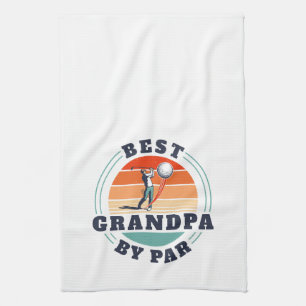 Fars dag Retro Best Grandpa by Par Anpassningsbar Kökshandduk