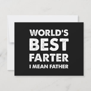 Fars dag Retro Pappa Världens Bästa Fjärtare Jag M Inbjudningar
