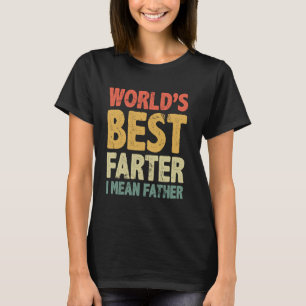 Fars dag Retro Pappa World's Best Farter I Elak T Shirt