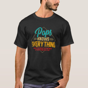 Fars dag Retro Pops känner till allt Manar T Shirt