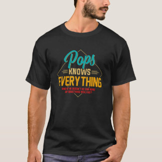 Fars dag Retro Pops känner till allt Manar T Shirt