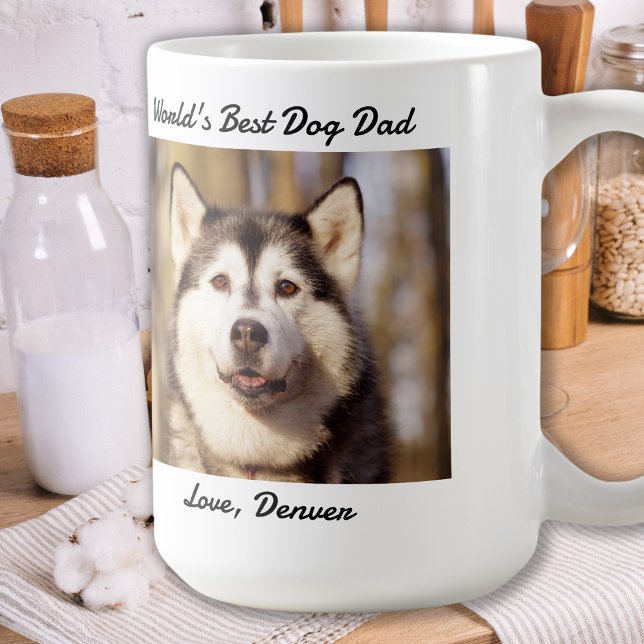 Fars dag - Rolig hund Pappa-födelsedag - sällskaps Kaffemugg (Skapare uppladdad)