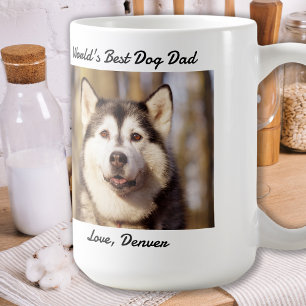 Fars dag - Rolig hund Pappa-födelsedagen - sälls Kaffemugg