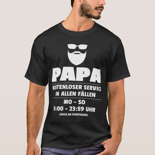 Fars dag rolig utsaga Faders T Shirt (Framsida)