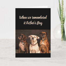 Fars dag Roligt från all USA Boxer Hund Roligt Kort