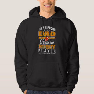 Fars dag Rugby Players Pappa Hoodie
