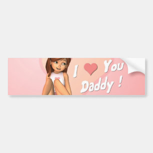 Fars dag Sadie Bumper Sticker Bildekal