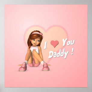 Fars dag Sadie Print Poster