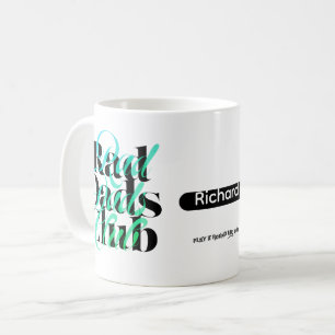 Fars dag Scramble Rad Dads Club Anpassat Namn Kaffemugg