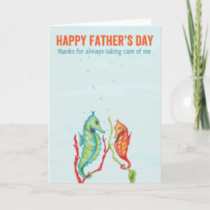 Fars dag Seahorse Kort