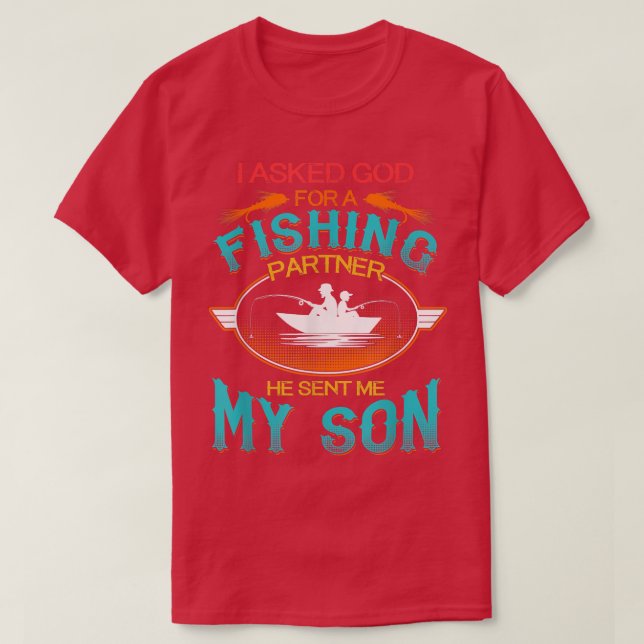 Fars dag skickade min son T-Shirt (Design framsida)