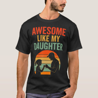 Fars dag skjorta män Awesome som min dotter Kul T Shirt