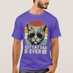 Fars dag-skjortan Pappa Manar Vintage Best Cat Cat T Shirt