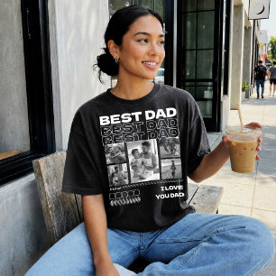 Fars dag skräddarsydd Bästa pappa någonsin Fotos m T Shirt
