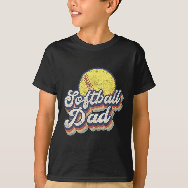 Fars dag Softball Pappa Gift från dotterson WiFi T Shirt (Framsida)