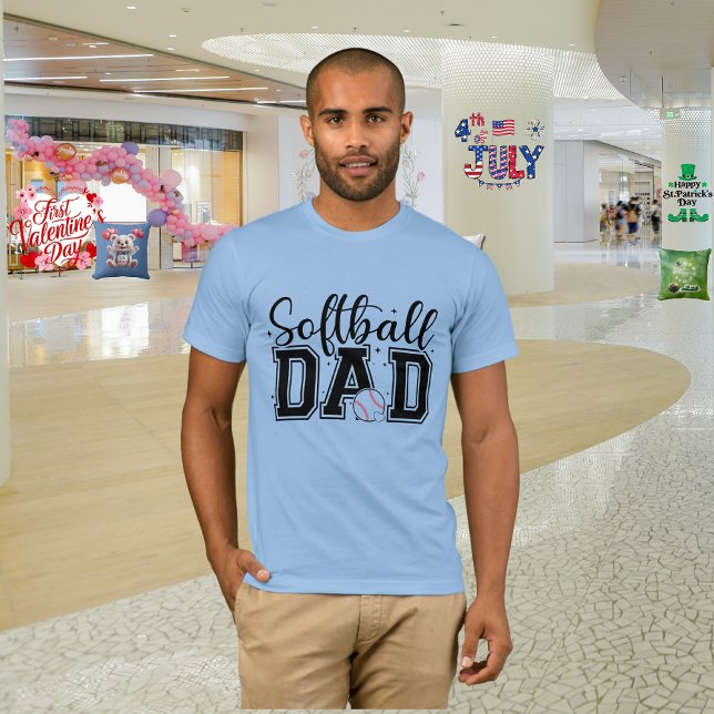 Fars dag "Softbollpappa" T Shirt (Skapare uppladdad)