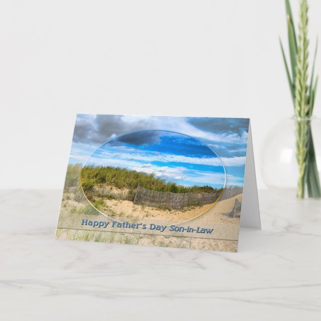 FARS DAG-SON-in-Law - BEACH/OCEAN/DUNES/SCENE Kort (Framsida)
