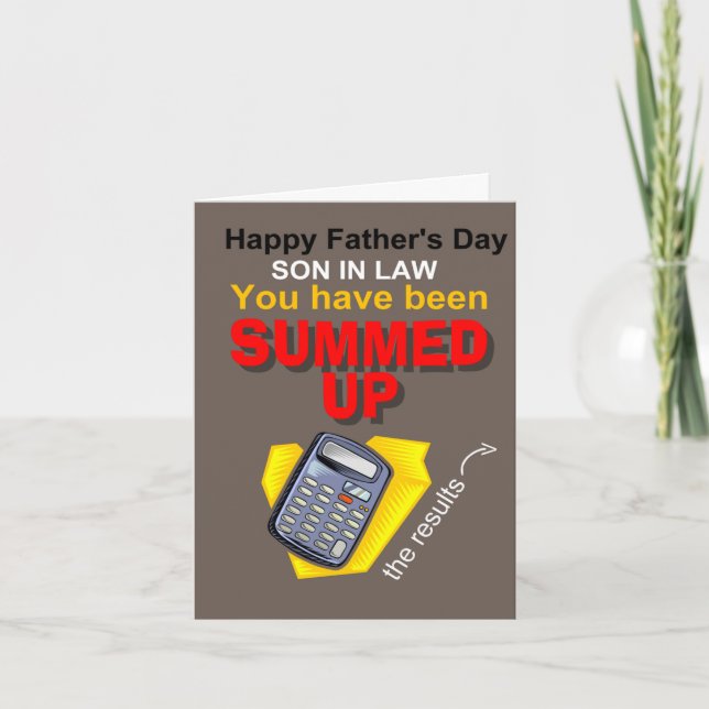 Fars dag son till svägerska kort (Framsida)