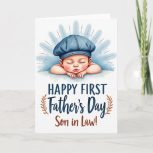 Fars dag Sovande Baby-kort Kort