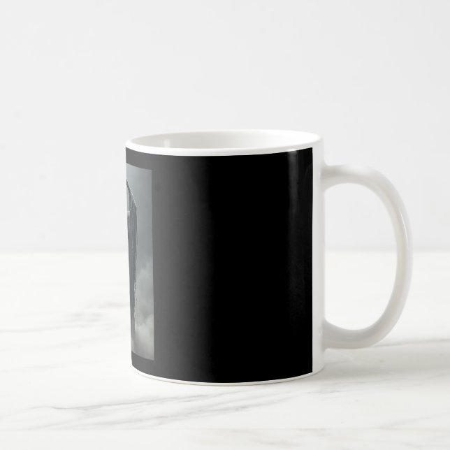Fars dag spök hjärta händer skräck skräck ansikte kaffemugg (Höger)