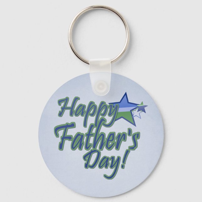 fars dag Star Pappa Nyckelring (Framsida)
