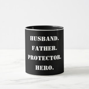 Fars dag Stencil Make Far Protector Hero Mugg