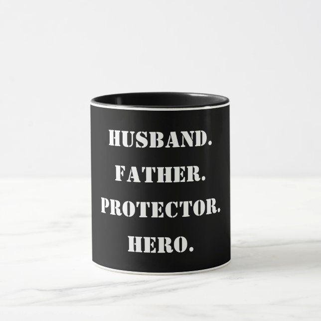Fars dag Stencil Make Far Protector Hero Mugg (Center)