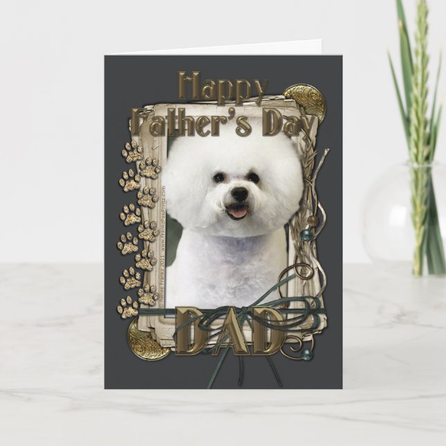 Fars dag - stentassar - Bichon Frise Kort (Framsida)