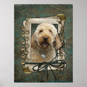 Fars dag - stentassar - GoldenDoodle Poster