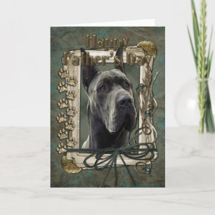 Fars dag - stenTassar - Great dane - Grått Kort