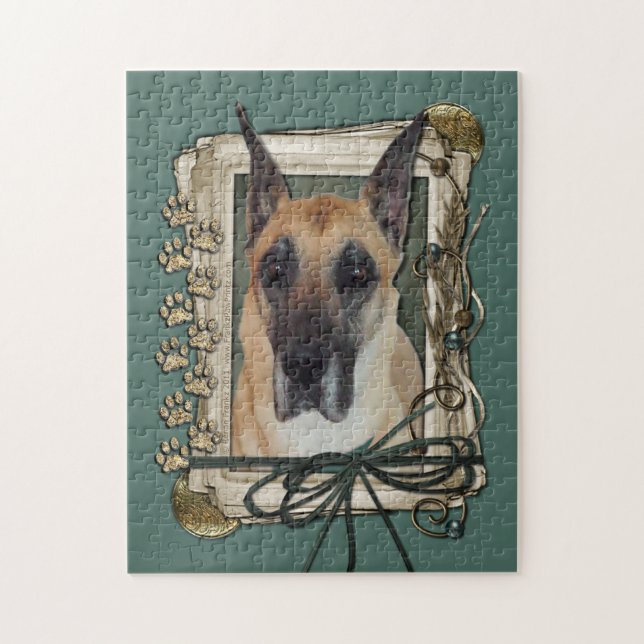 Fars dag - stentassar - great dane pussel (Vertikal)
