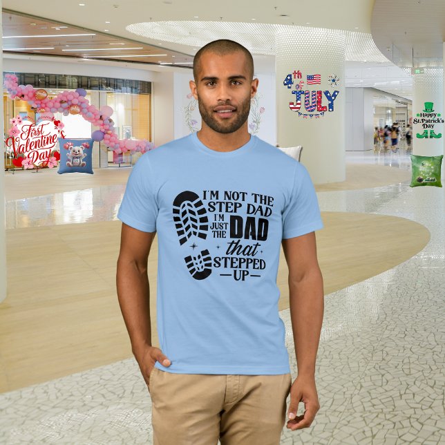 Fars dag ’Step Pappa’ T Shirt (Skapare uppladdad)