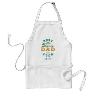 Fars dag Stepdad Best Bonus Pappa Birthday Anpassn Förkläde